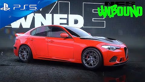 Alfa Romeo Giulia Quadrifoglio | Need for Speed Unbound (PS5) Car Customization Gameplay