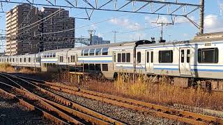 JR内房線E217系快速 君津駅発車 JR East Uchibo Line E217 series EMU