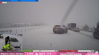 Download lagu 🔴CHICAGO LAKE EFFECT SNOW - LIVE STORM CHASER
