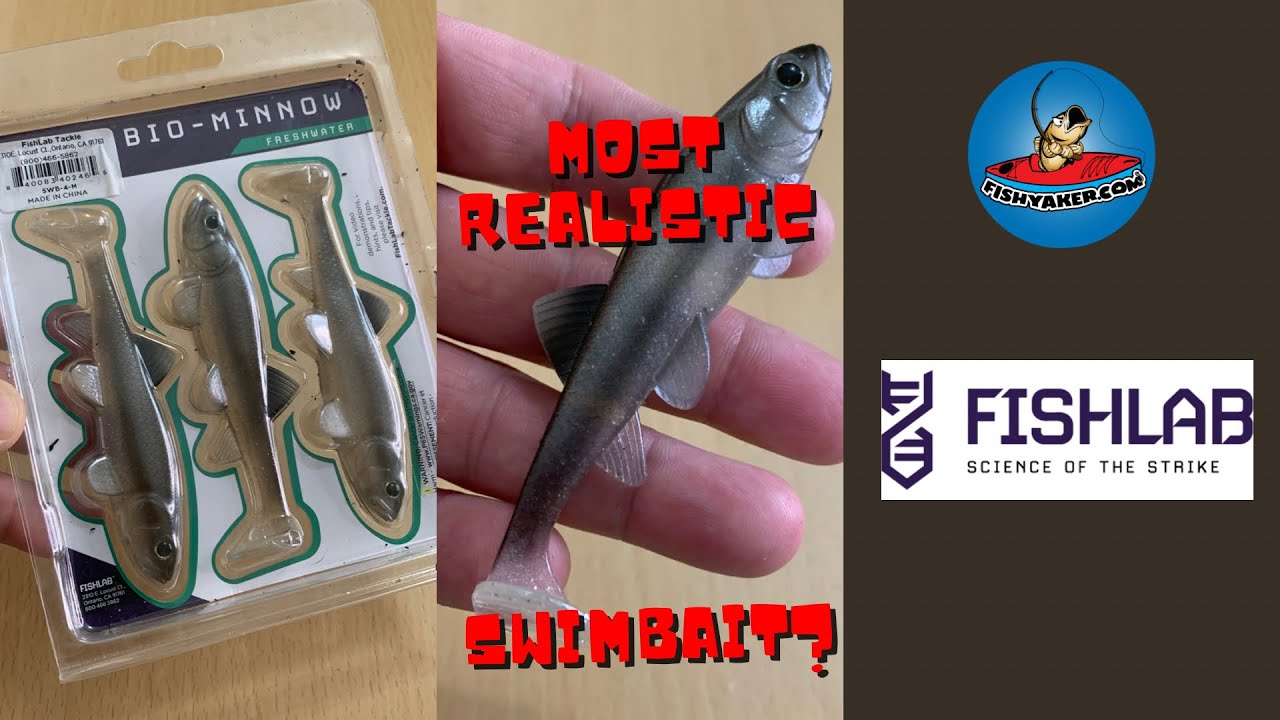 Most Realistic Swimbait Fishing Lure? FishLab Soft Bio Minnow 
