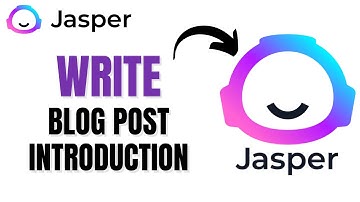 How to write a blog post introduction with jasper AI