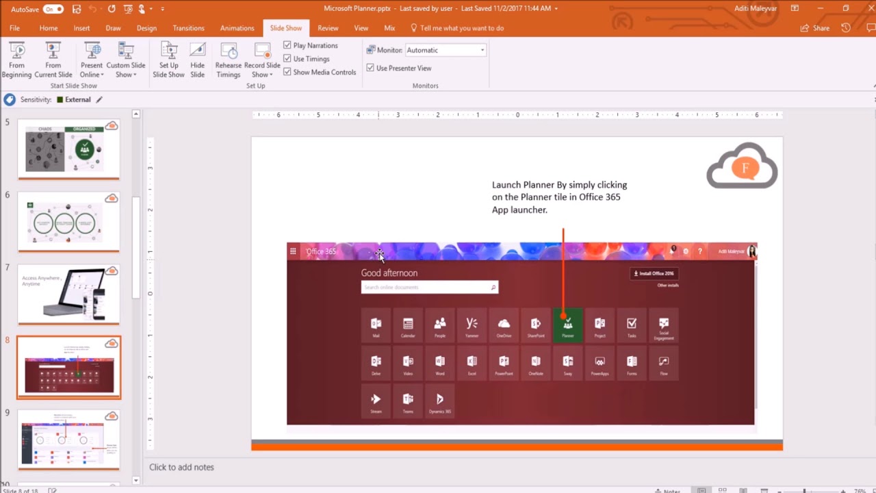How To Record Slideshow In Microsoft Powerpoint 2016 Youtube