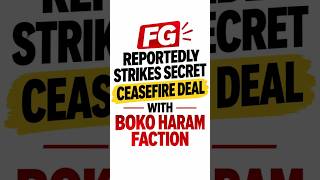 FG Reportedly Strikes Secret Ceasefire Deal With Boko Haram Faction