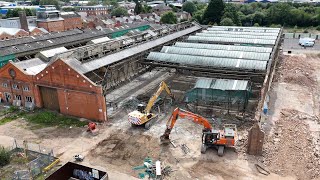 Northampton St James Bus Garage demolition (timelapse)