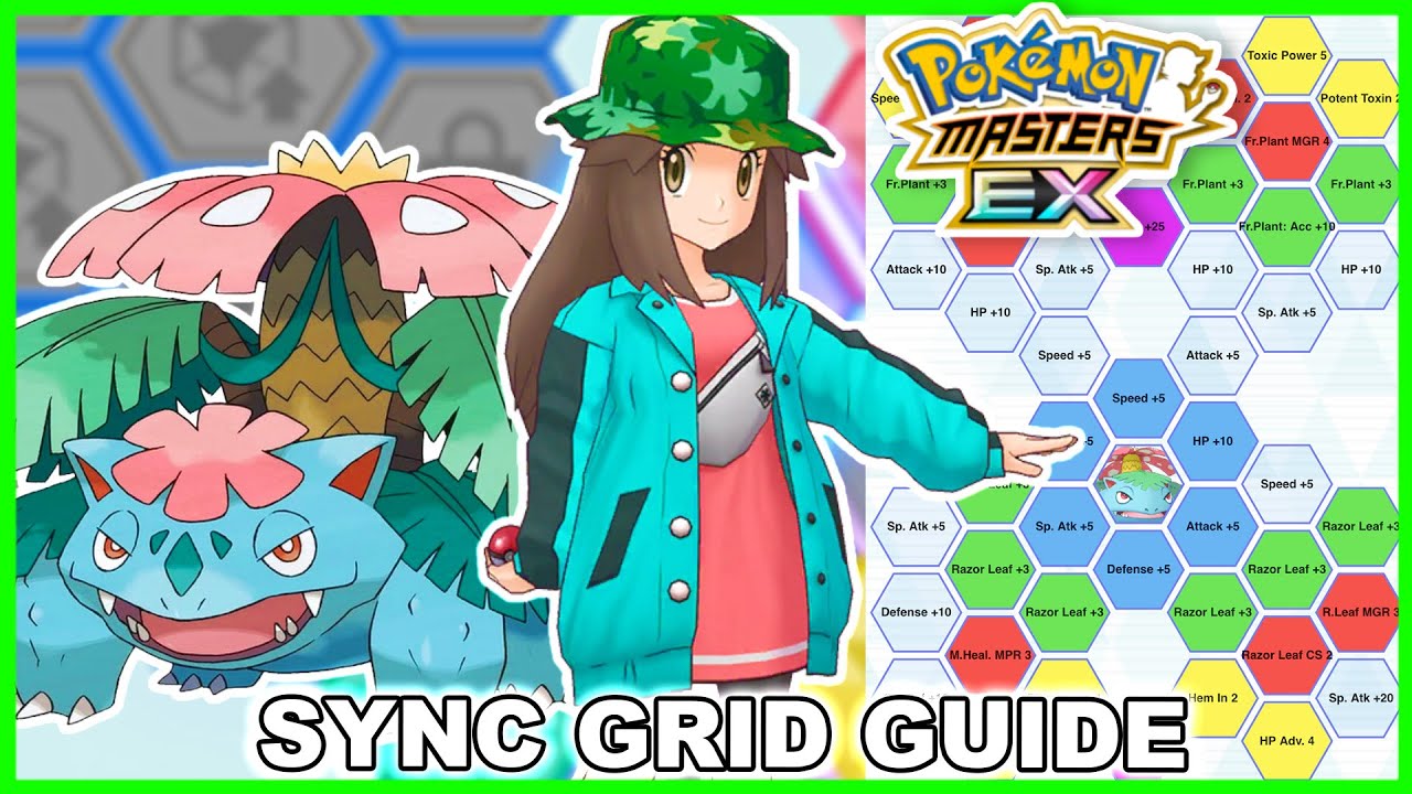 BEST VENUSAUR BUILDS! SYGNA SUIT LEAF & MEGA VENUSAUR SYNC GRID GUIDE! | Pokemon Masters EX
