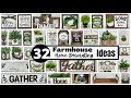 32 Farmhouse DIYs/ Home Decor /Ideas / Cheap and Easy DIYS