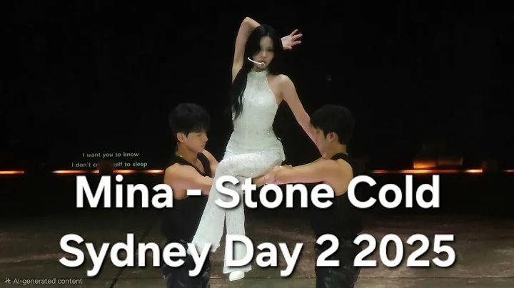 Twice (트와이스) Sydney D2 2025 4K - Mina 미나 (Solo) Stone Cold