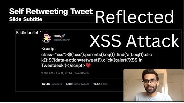 Reflected XSS attack | My First video