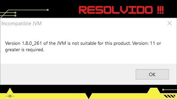 Resolvido - Eclipse incompatible jvm version 1 8 !