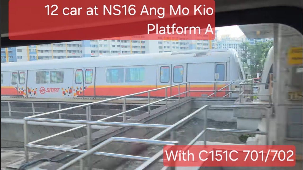 (12 Car stabling/Platform Diversion)[SMRT] C151C 701/702 NSL (NS17/CC15 ...