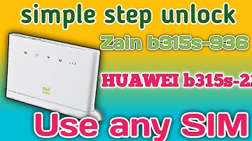 how to unlock Huawei zain router b315s-22 and b315s-936 step by step 2022.