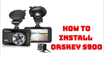How to install an Orskey Dash Cam / Orskey S900 / Amazon best selling