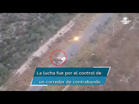 Enfrentamiento entre Cártel del Golfo y Cártel del Noroeste es captado por dron en Tamaulipas