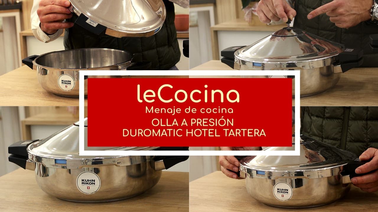 Diferencias entre la Olla DUROMATIC Hotel alta y Olla a presión baja  “estilo tartera” de KUHN RIKON 