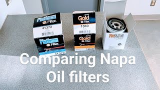 Napa oil filters compared
