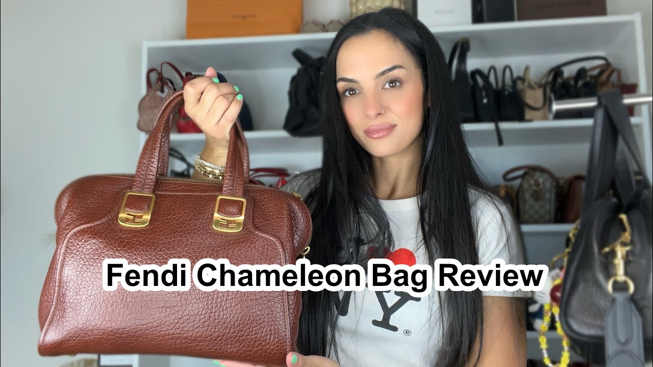Fendi Medium Chameleon Bag Review | elle be | - YouTube