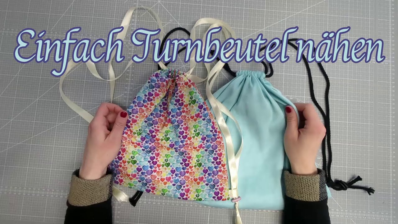 🎒🧵 Turnbeutel nähen einfach und schnell für Jede(n)