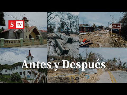 El impresionante antes y después de San Andrés y Providencia tras huracán Iota