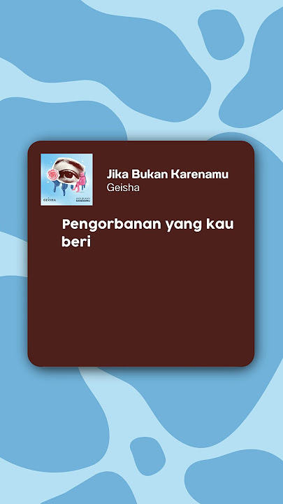 kalo bukan kamu, siapa lagi? #lirikntar #ntaran