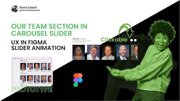 Interactive Team Carousel Slider | Figma UX Animation & Prototype Design