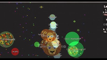 Funny Agar.io Gameplay - Tricksplitting everyone - Total server domination