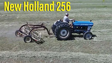 Jak široký je shrnovač sena New Holland 256?