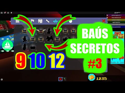 NOVOS BAÚS SECRETOS* DO CONSTRUA UM BARCO POR TESOURO NO #ROBLOX parte 1 