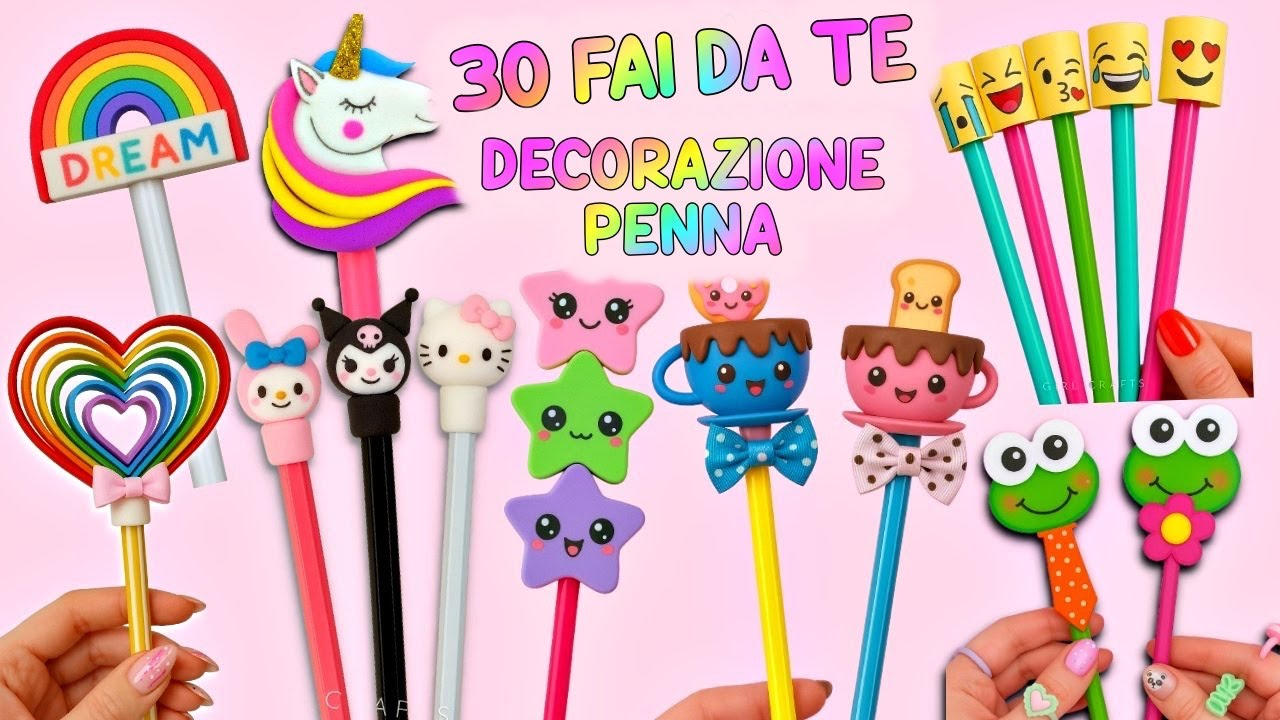 30 IDEE DI DECORAZIONI FAI DA TE PER PENNE CHE AMERAI