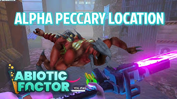 Alpha Peccary Location - Abiotic Factor