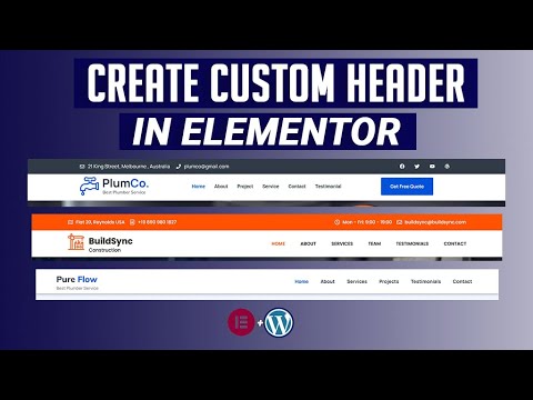 Quick Elementor Custom Header Tutorial | Full Step-by-Step Guide - YouTube