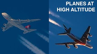 16 PLANES in 9 MINUTES of HIGH ALTITUDE PLANESPOTTING !  (A380,B747,AN124,B777,A350,A400M)