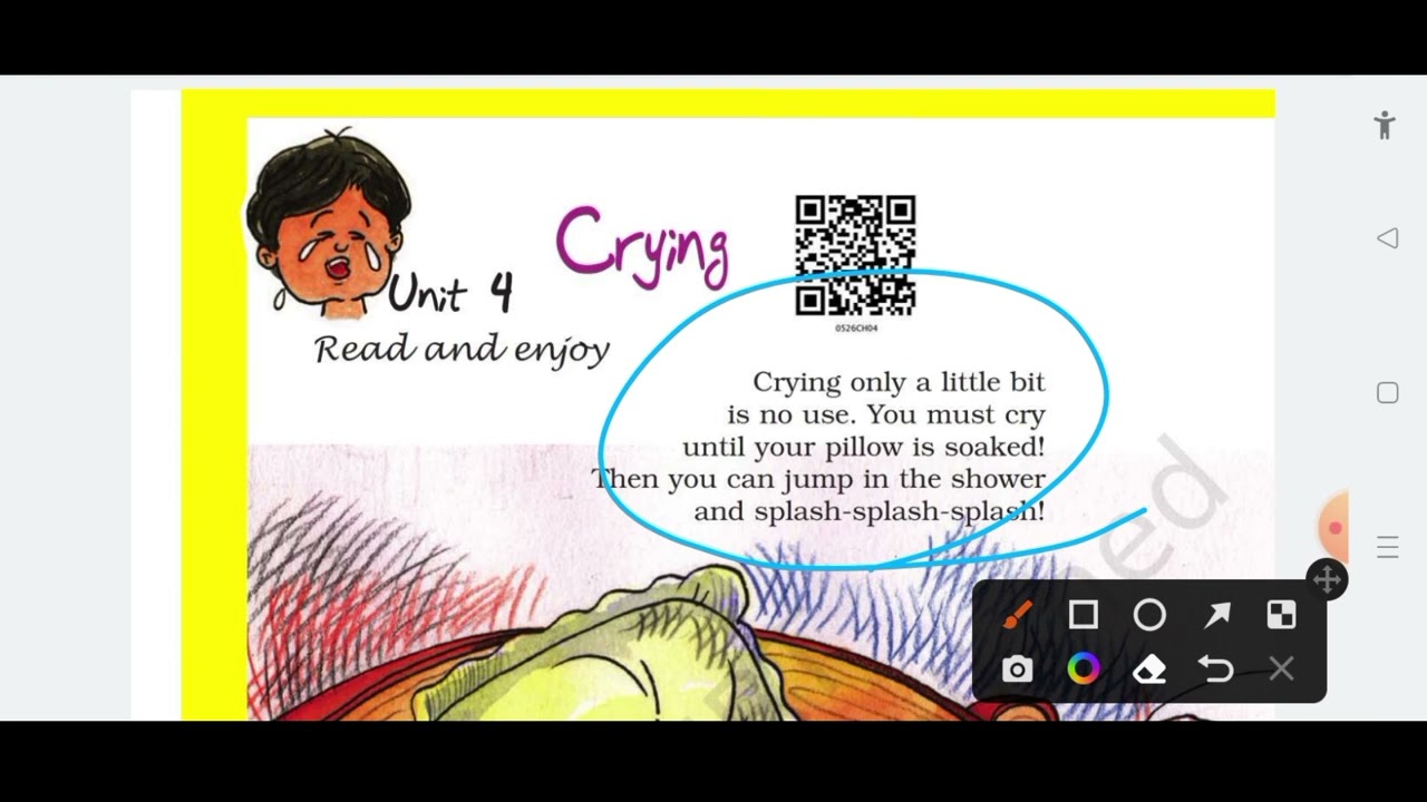 Crying //English Poem Class 5 Marigold// Unit 4 Poem Crying//Word Meaning and Explanation.