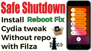 Safe Shutdown without repo | no need to jailbreak again | iCloud Bypass | Cydia tweak