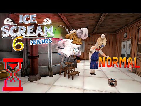 Видео: Прохождение Мороженщика 6 на Нормале // Ice Scream 6