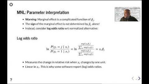 Multinomial Response 3 - parameters, partial effects, elasticities and welfare