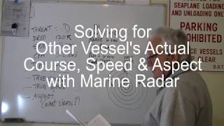 Marine Radar 2, Solving for Other Vessel Aspect, True Course, Speed