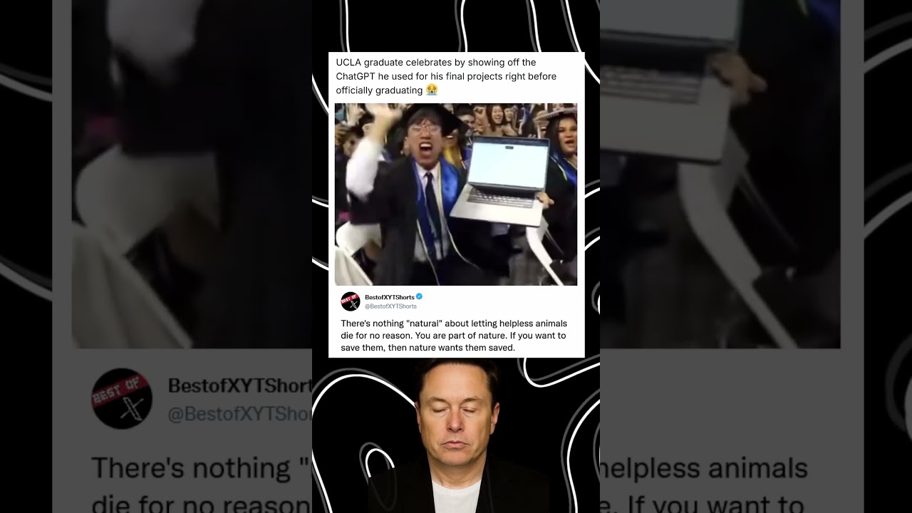 UCLA graduate celebrates by showing off the ChatGPT he used for his final projects right before