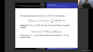 MATH2022 - Wigner-Ville Distribution associated with the Quaternion Quadratic-phase, M. Younus Bhat