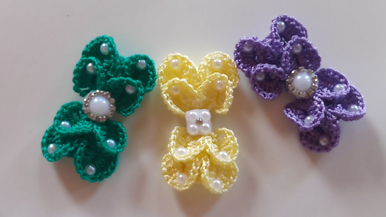 laço de crochê passo a passo fácil e rápido de fazer 🎀