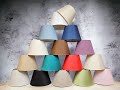 Royal Designs, Inc. Set of 2 Deep Empire Hardback Lampshades, 16 Colors Options