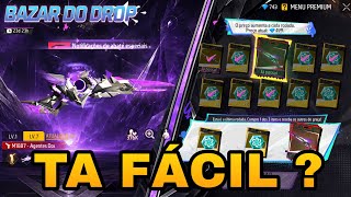 PEGANDO A M1887 EVOLUTIVA NO FREE FIRE ! EVENTO BAZAR DO DROP ! TA FÁCIL ? QUANTO GASTA ?