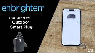 81912: Enbrighten VIBE Dual-Outlet Matter Outdoor Smart Plug — Control and Scheduling
