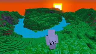 Minecraft but the World is Made of Emeralds