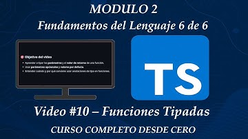 Modulo2: video #10 – Funciones Tipadas | Curso Completo de TypeScript desde cero
