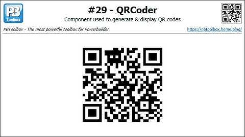 PBToolbox Powerbuilder QRCoder (#29)