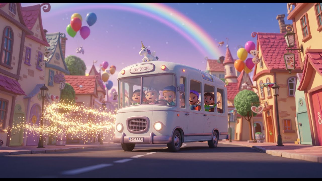 The Unicorns on the Bus | Fantasy Ride Song for Kids | Educational and Kids Songs
