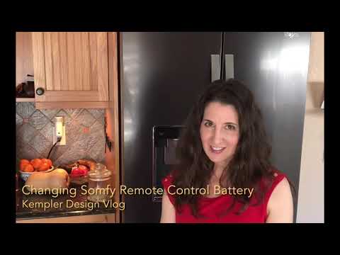 April Changes A Battery For A Somfy Remote Control