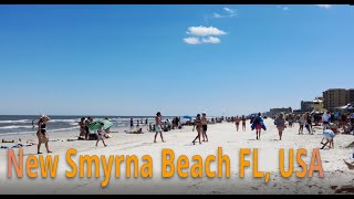 New Smyrna Beach, Flagler entrance - March 19, 2021 Spring Break