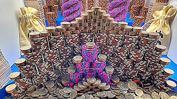 CASTLE WALL High Limit Coin Pusher: The 1-Quarter Challenge!