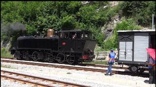 Annot : Manoeuvres du train des pignes en gare
